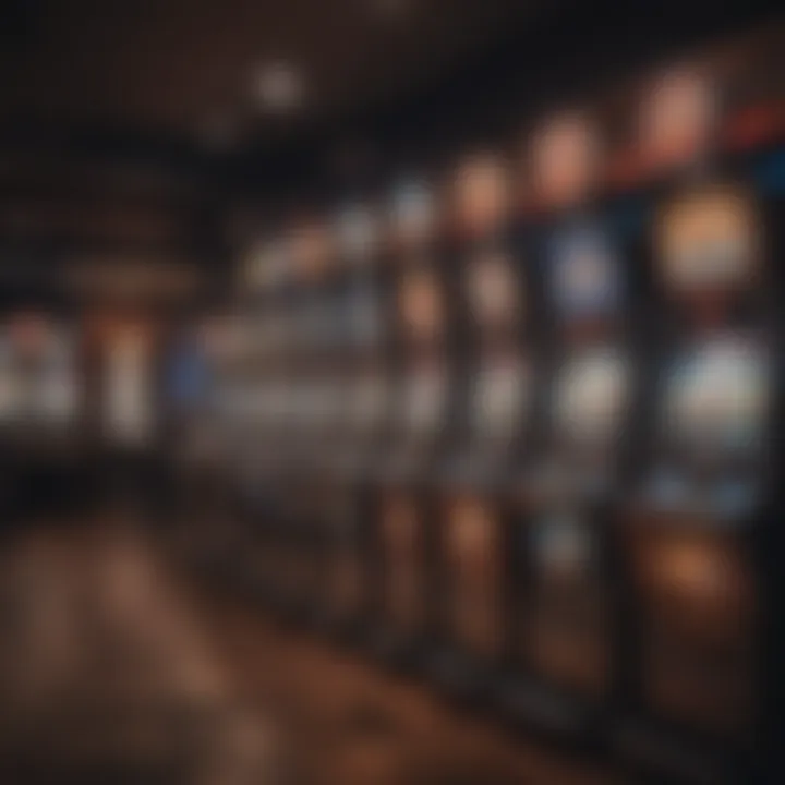 Variety of poker machines in a gaming venue