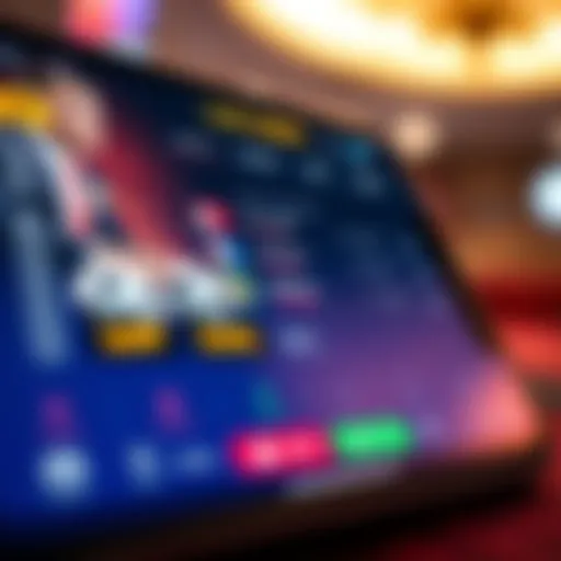 User Interface of a Betting App with Live Odds User interface of a sports betting app featuring live odds