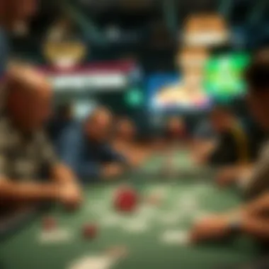 Exciting poker game in a local Jacksonville venue