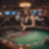 An immersive live roulette table view