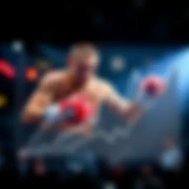 A graph depicting betting trends related to Tyson Fury's matches