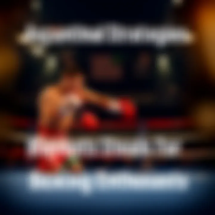 An infographic showcasing key betting strategies for boxing