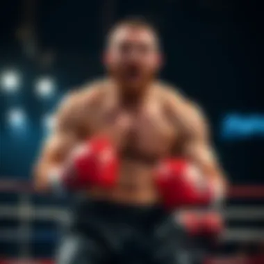 Tyson Fury in the boxing ring showcasing his skill