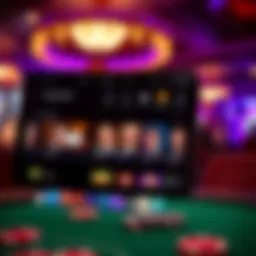 Overview of the Blackbird Bend Casino app interface showcasing available games