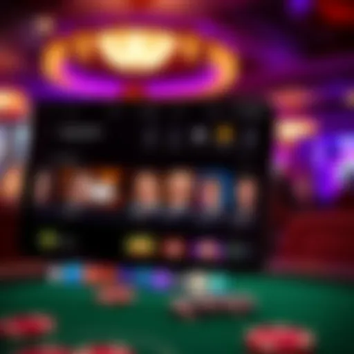 Overview of the Blackbird Bend Casino app interface showcasing available games