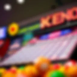 Colorful keno board showcasing Candy Band Keno's unique design