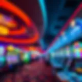 Vibrant casino floor with diverse gaming options