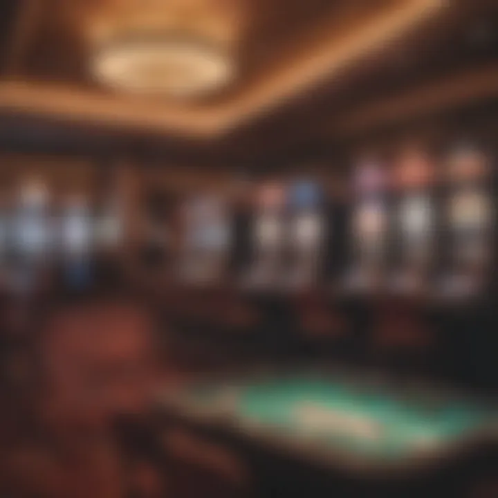 Interior of a luxurious casino showcasing vibrant gaming options.