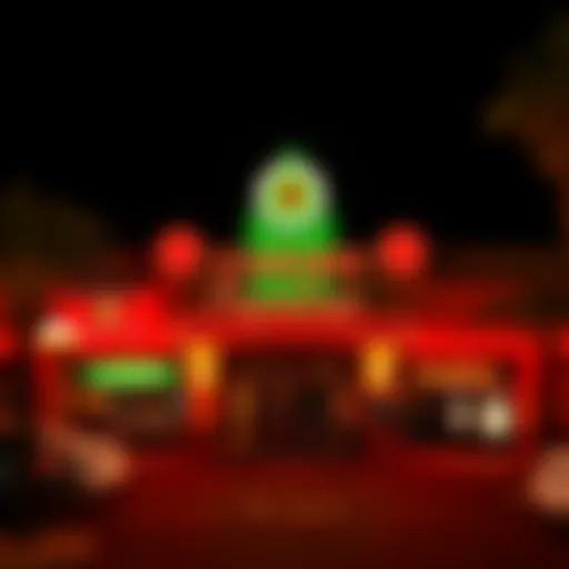 Exterior view of Casino Puyallup showcasing its vibrant atmosphere