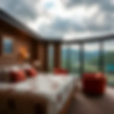 Comfortable accommodations with stunning views