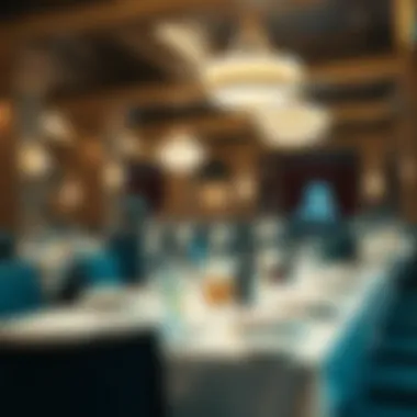 Elegant dining area with exquisite cuisine