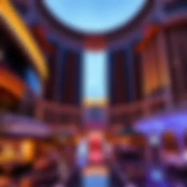 A stunning view of the Cosmopolitan's unique architectural design showcasing its modern elegance.