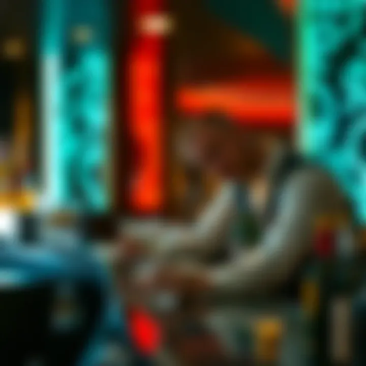 Exquisite Service Experience Impeccable service at a high-end casino bar