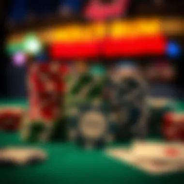 Poker chips and cards showcasing tournament readiness