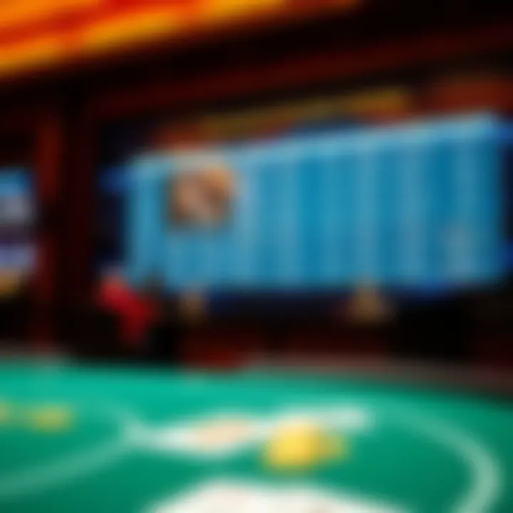 Overview of the poker tournament schedule displayed