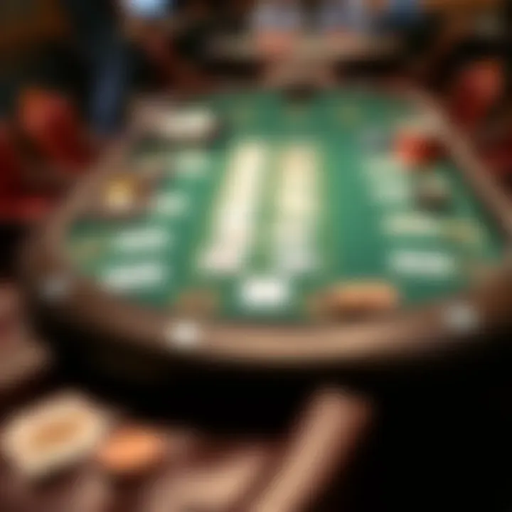 A strategic Deuces Wild video poker table layout with cards and chips