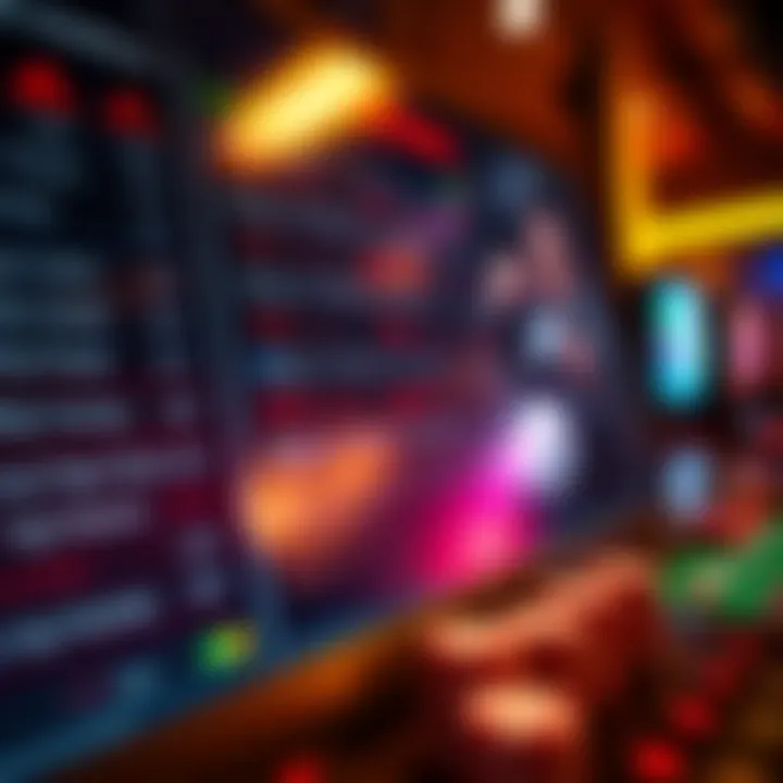 A close-up of a betting interface showcasing user-friendly features