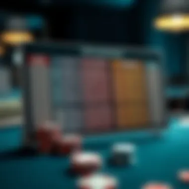 Illustration of different poker variants with their rules displayed