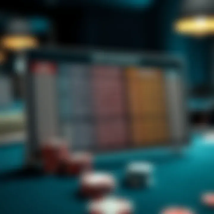 Illustration of different poker variants with their rules displayed