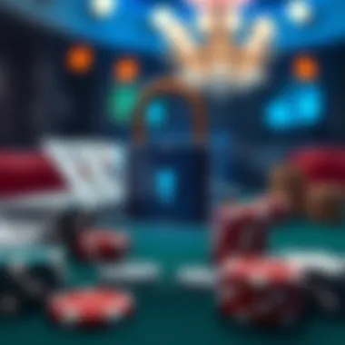 A digital lock symbolizing security in online gambling