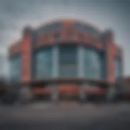 Entrance of a newly opened casino in Detroit featuring modern architecture