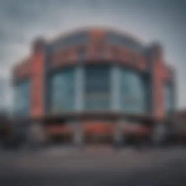 Entrance of a newly opened casino in Detroit featuring modern architecture