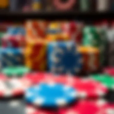 Diverse Range of DoubleU Casino Chips A vibrant assortment of DoubleU Casino chips showcasing different colors and designs
