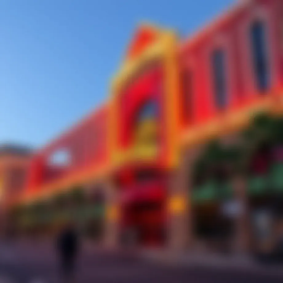 Facade of Downtown Grand Casino showcasing its vibrant architecture