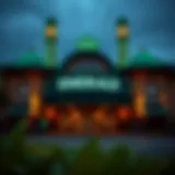 Exterior view of Emerald Casino showcasing its architecture