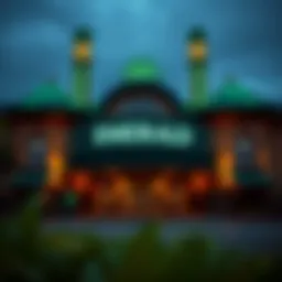 Exterior view of Emerald Casino showcasing its architecture