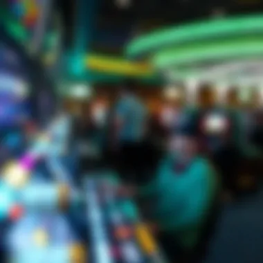 Gaming Experience at Emerald Casino Inside view of gaming area filled with slot machines and tables