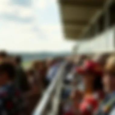 Spectators enjoying the excitement of race day