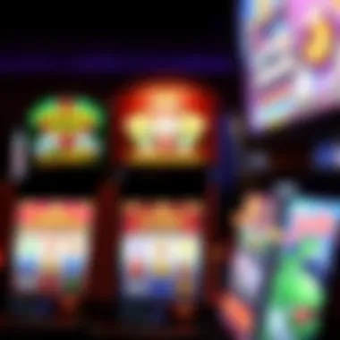 Vibrant slot machine interface showcasing various themes