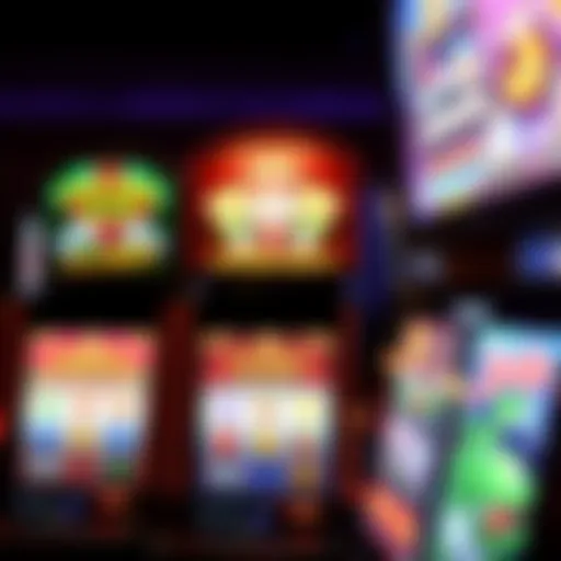 Vibrant slot machine interface showcasing various themes