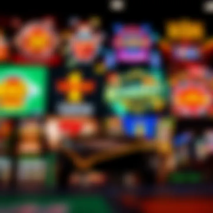 A collage showcasing various social casino games available