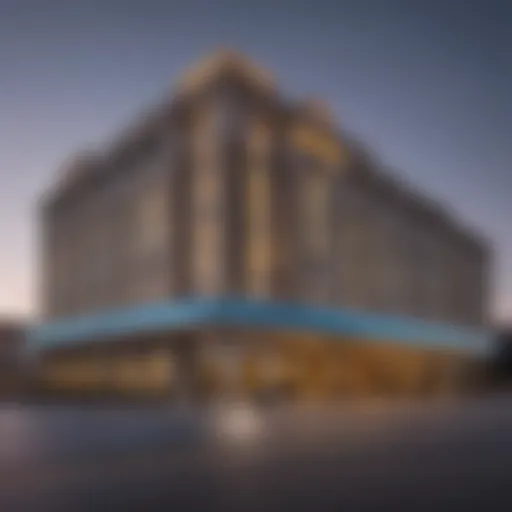 Panoramic view of Cape Girardeau Casino Hotel exterior