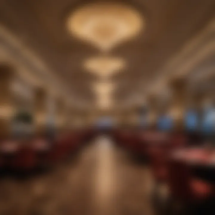 Elegant dining area within a casino