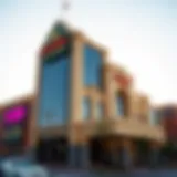 Exterior view of a prominent casino in Salt Lake City, showcasing its unique architecture