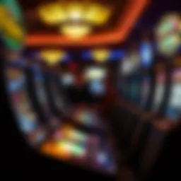 Vibrant casino atmosphere with slot machines
