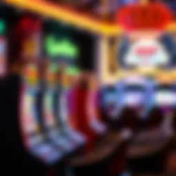 Vibrant display of EGT slot machines in a casino setting