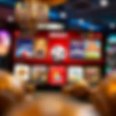 A digital interface showcasing popular online platforms for free bingo