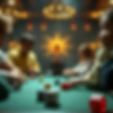 Strategic dice game showcasing winning moments