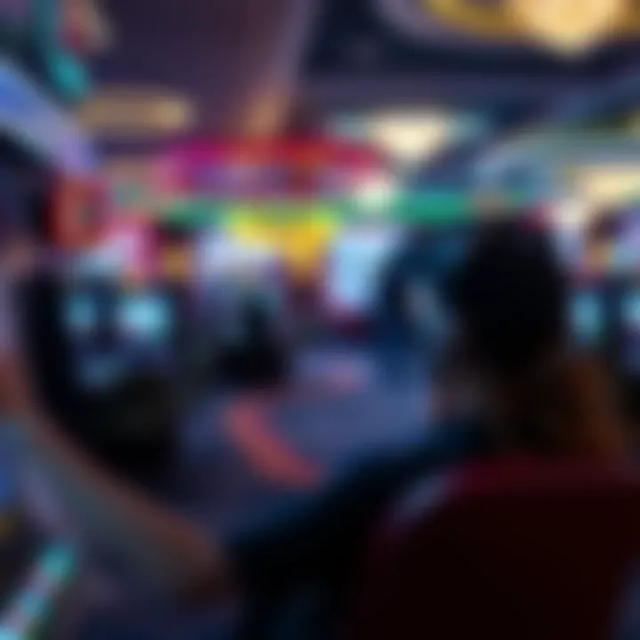 A player engaging with a virtual casino environment