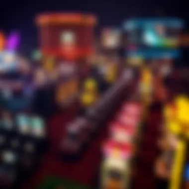 Aerial View of Casino Events in Erie An aerial view capturing the lively atmosphere of Erieās casino events and entertainment offerings.