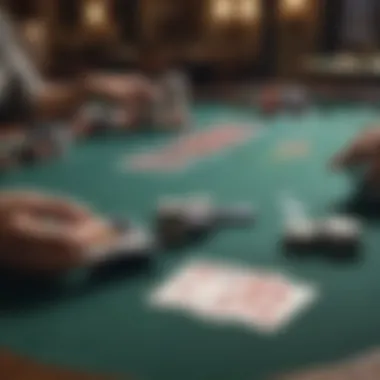Strategic Poker Table Setting A strategic poker table setting