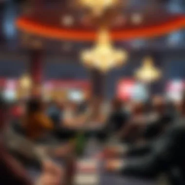 Exciting poker tournament event in progress