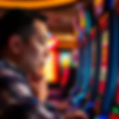 Strategies for Maximizing Slot Play A strategic player analyzing slot game strategies with a thoughtful expression