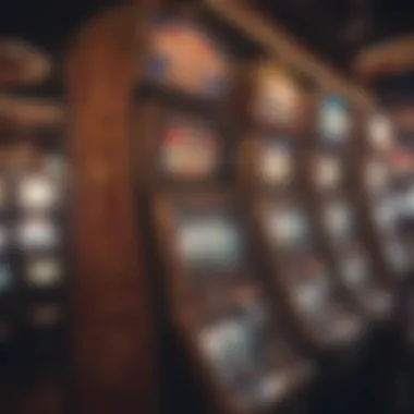 Variety of Game Types in Las Vegas A variety of modern slot machines with diverse themes