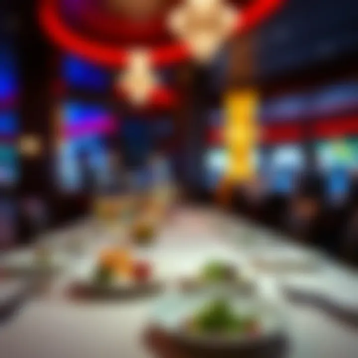 Culinary offerings highlighting gourmet dining options within the casino