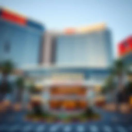 Modern Architectural Marvels in Las Vegas Exterior view of the latest casino in Las Vegas showcasing modern architecture